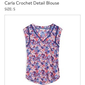 Crochet detail blouse